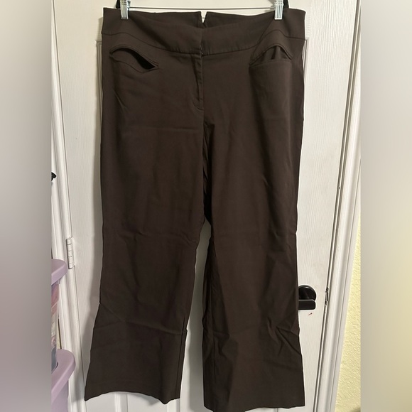 Lane Bryant Pants - Lane Bryant Right Fit (Blue Circle) Brown or Black Slacks Size 4 & 5 (20 or 22)